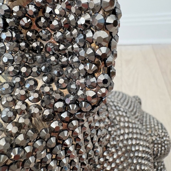 Rhinestone French Bulldog Piggy Bank Statue - Picture 10 of 11